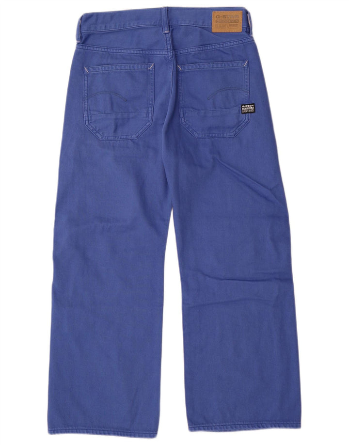G-Star Mens Cargo Wide Leg Jeans W25 L28 Blue Cotton
