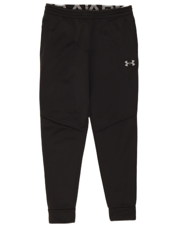 Under Armour Boys Tracksuit Trousers Joggers 13-14 Years XL Black Polyester