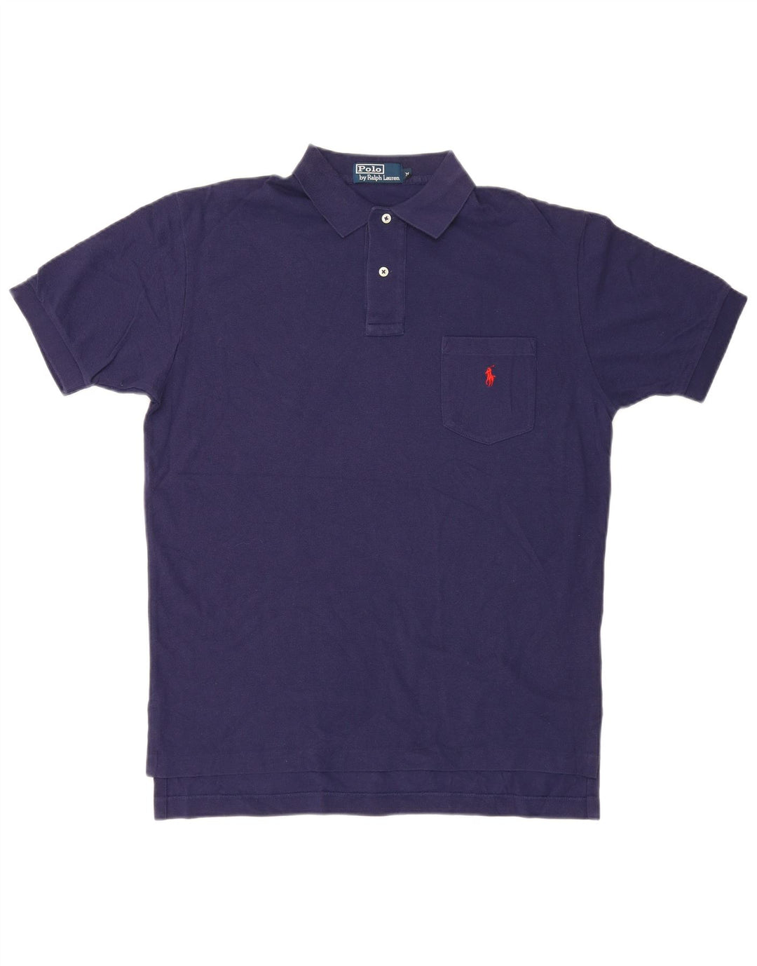 Polo Ralph Lauren Mens Shirt Medium Navy Blue Cotton