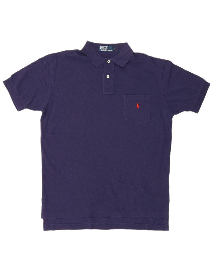 Polo Ralph Lauren Mens Shirt Medium Navy Blue Cotton