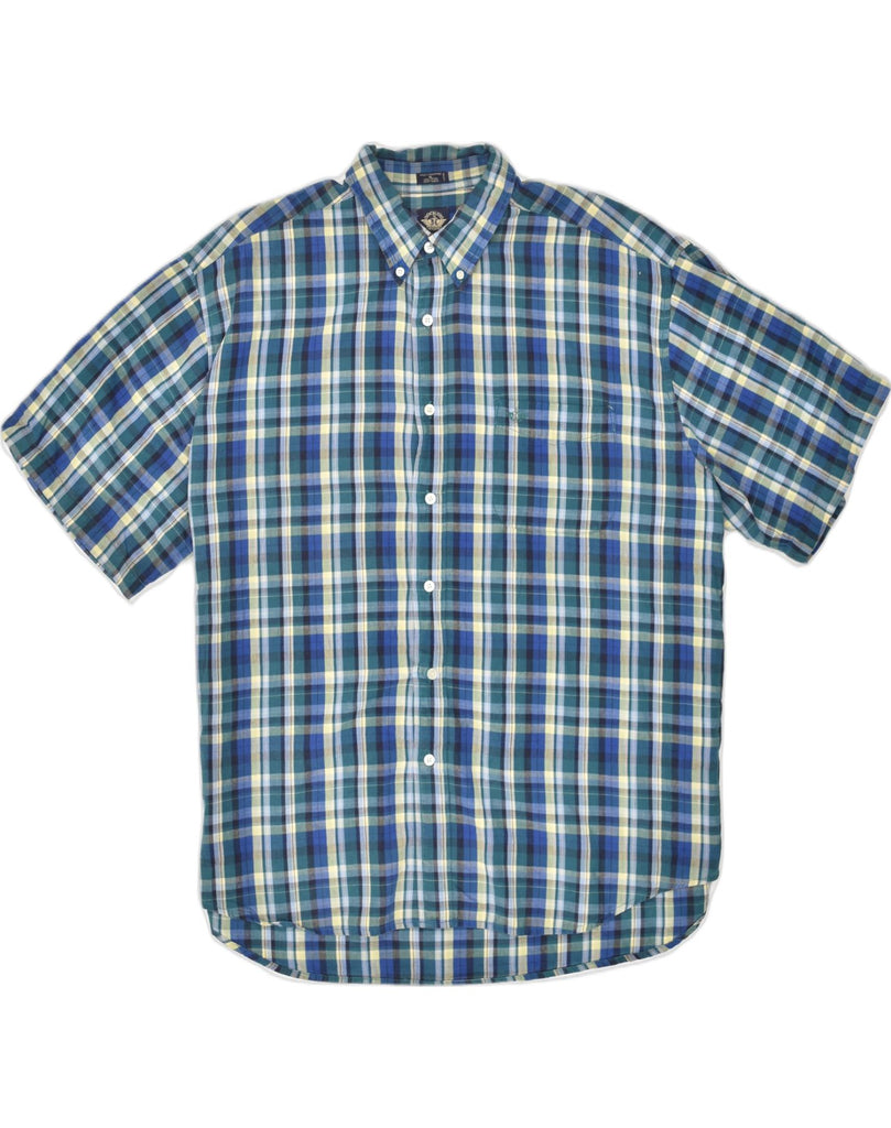 DOCKERS Mens Shirt XL Blue Check Cotton | Vintage Dockers | Thrift | Second-Hand Dockers | Used Clothing | Messina Hembry 