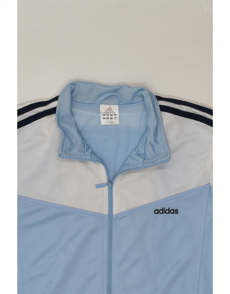 ADIDAS Womens Tracksuit Top Jacket UK 18 XL Blue Polyester | Vintage Adidas | Thrift | Second-Hand Adidas | Used Clothing | Messina Hembry 