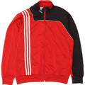 Adidas Mens Tracksuit Top Jacket UK 38/40 Medium Red Colourblock Polyester