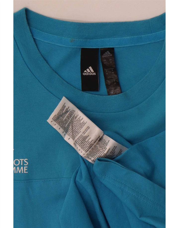 Adidas Mens UEFA Grassroots Programme Graphic T-Shirt Top Medium Blue