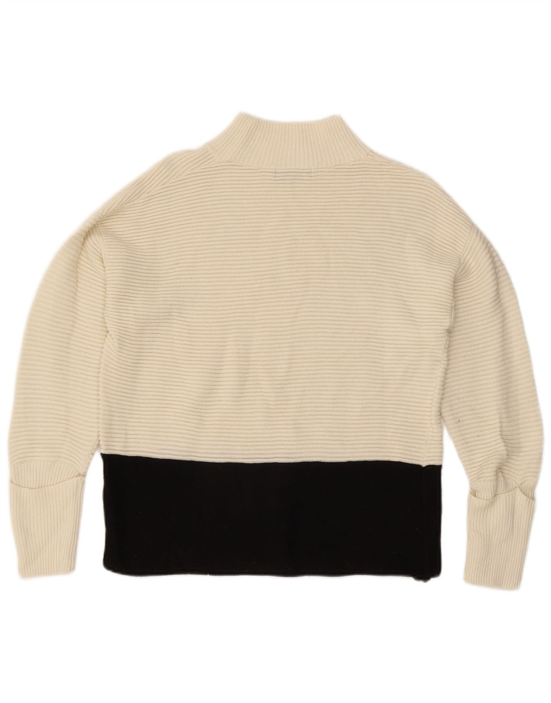 Marks & Spencer Womens Turtle Neck Jumper Sweater UK 12 Medium Off White