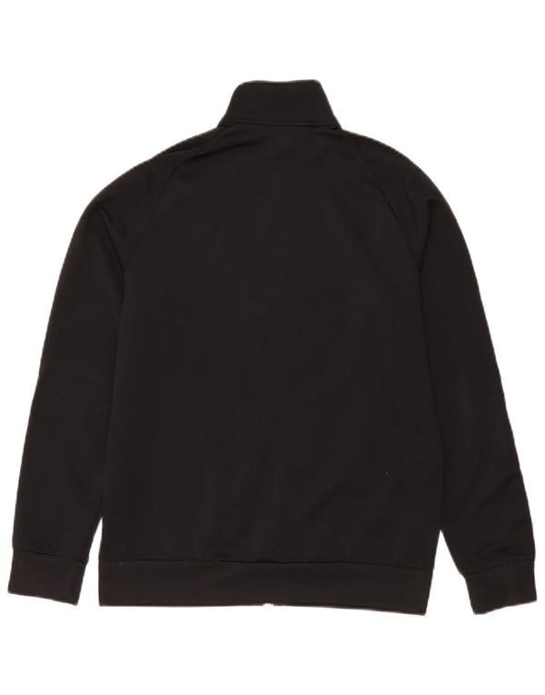 Adidas Boys Tracksuit Top Jacket 13-14 Years Black Polyester