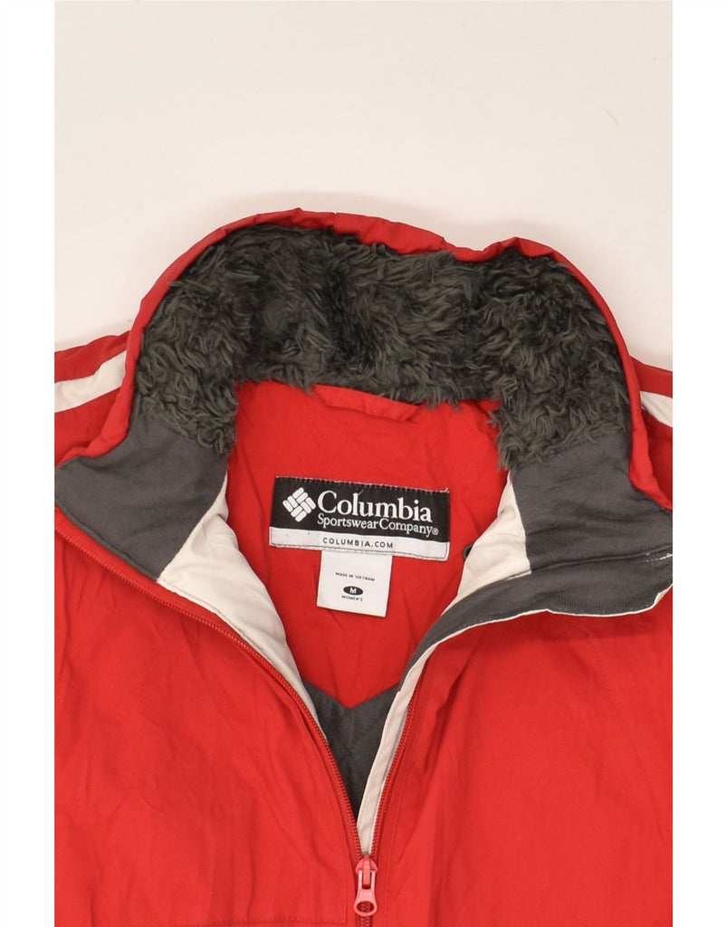 COLUMBIA Womens Windbreaker Jacket UK 14 Medium Red Nylon | Vintage Columbia | Thrift | Second-Hand Columbia | Used Clothing | Messina Hembry 