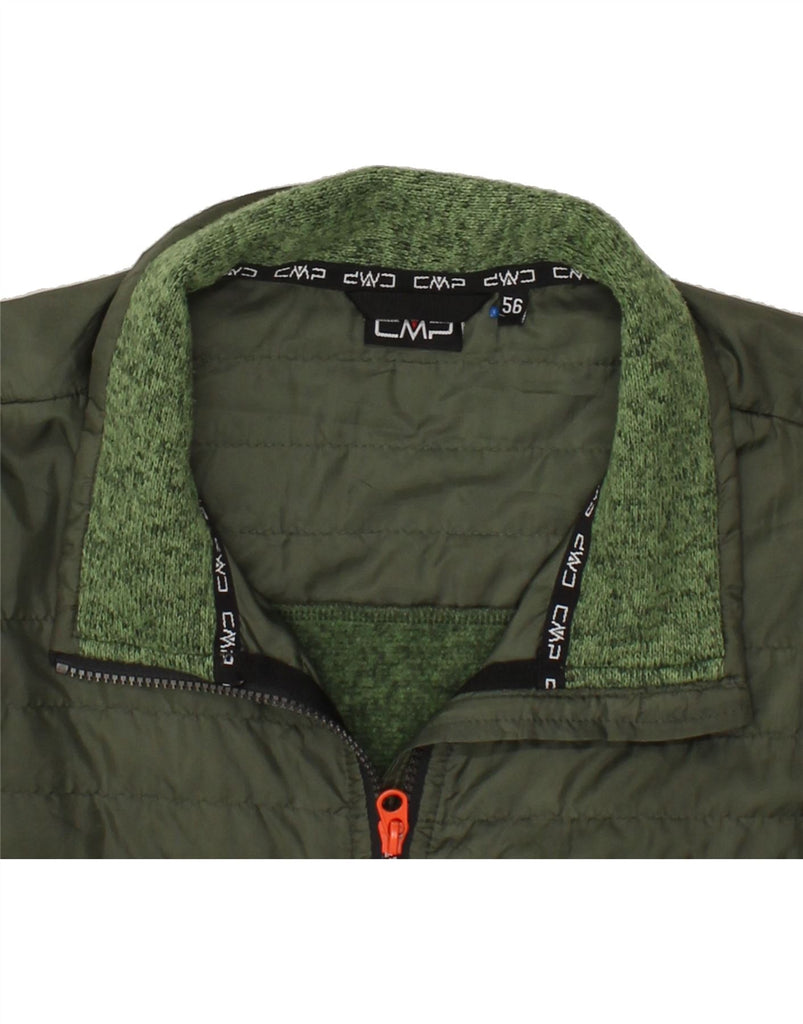 CMP Mens Tracksuit Top Jacket IT 56 2XL Green Colourblock Vintage CMP and Second-Hand CMP from Messina Hembry 