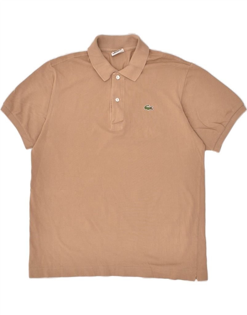 LACOSTE Mens Polo Shirt Size 5 Large Brown Cotton | Vintage Lacoste | Thrift | Second-Hand Lacoste | Used Clothing | Messina Hembry 