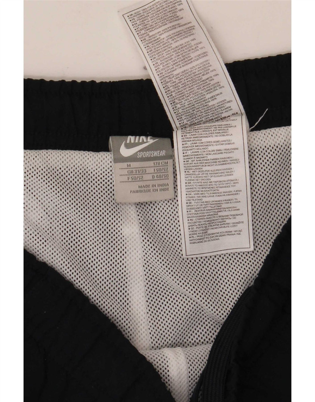 Nike Mens Tracksuit Trousers Joggers Medium Navy Blue Polyester