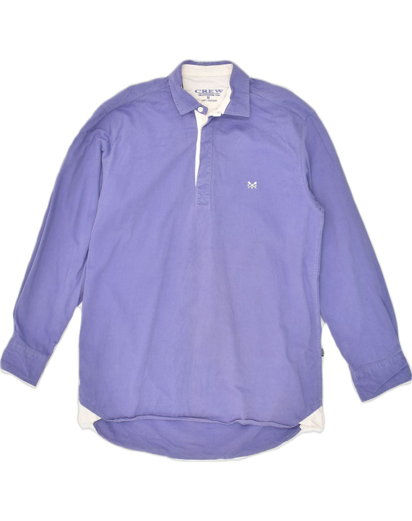 CREW Mens Pullover Shirt Medium Purple Cotton | Vintage Crew | Thrift | Second-Hand Crew | Used Clothing | Messina Hembry 