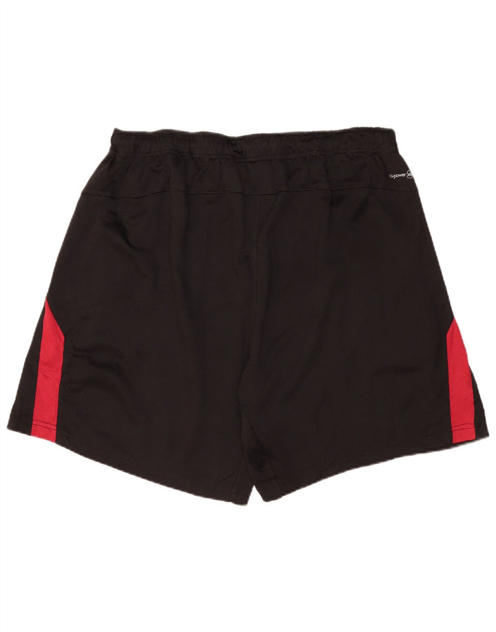 RUSSELL ATHLETIC Mens Sport Shorts 2XL  Black Colourblock Polyester