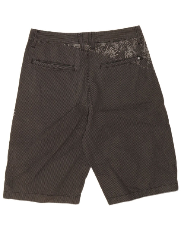 Vans Mens Graphic Chino Shorts W30 Medium Black Pinstripe Cotton