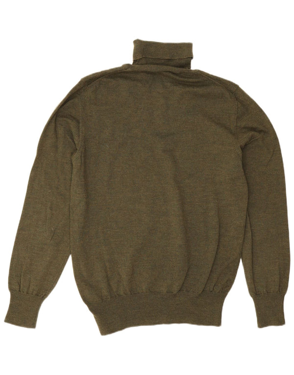 Vivienne Westwood Mens Roll Neck Jumper Sweater XL Khaki Wool