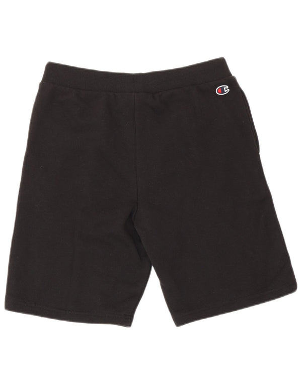 Champion Boys Graphic Sport Shorts 13-14 Years XL Black Cotton