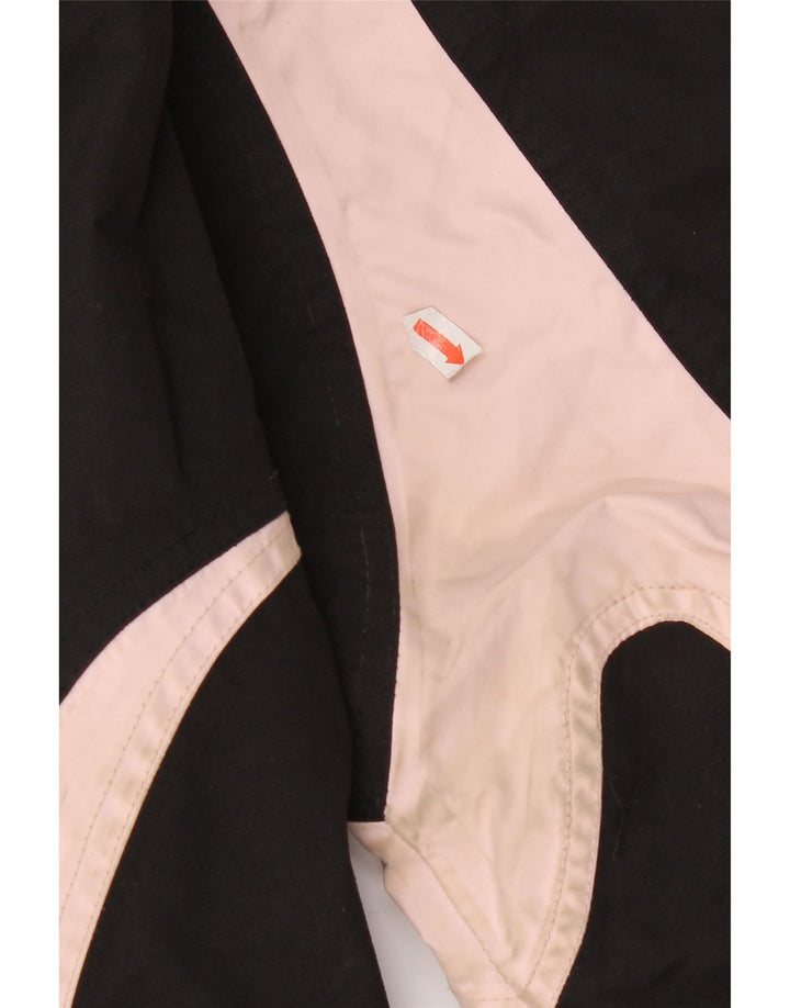 Helly Hansen Girls Hooded Windbreaker Jacket 15-16 Years Black Colourblock