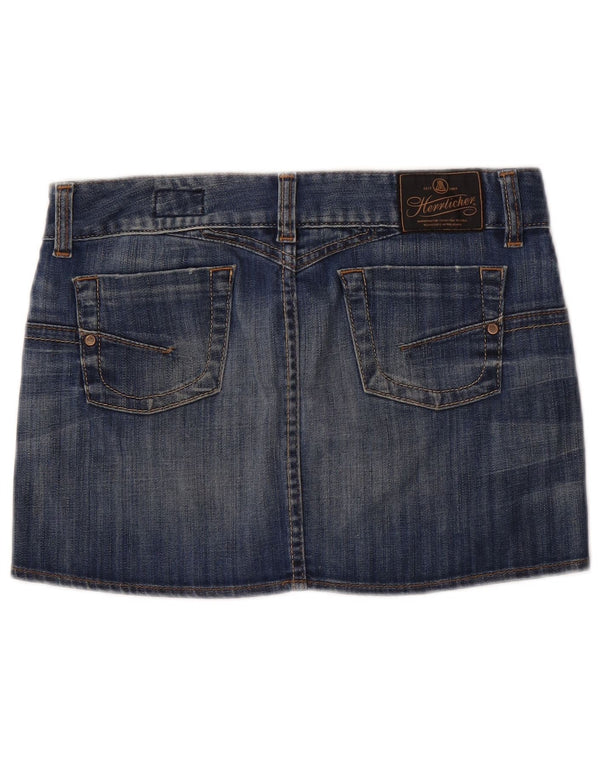 Herrlicher Womens Low Waist Mini Denim Skirt W29 Medium Blue Cotton