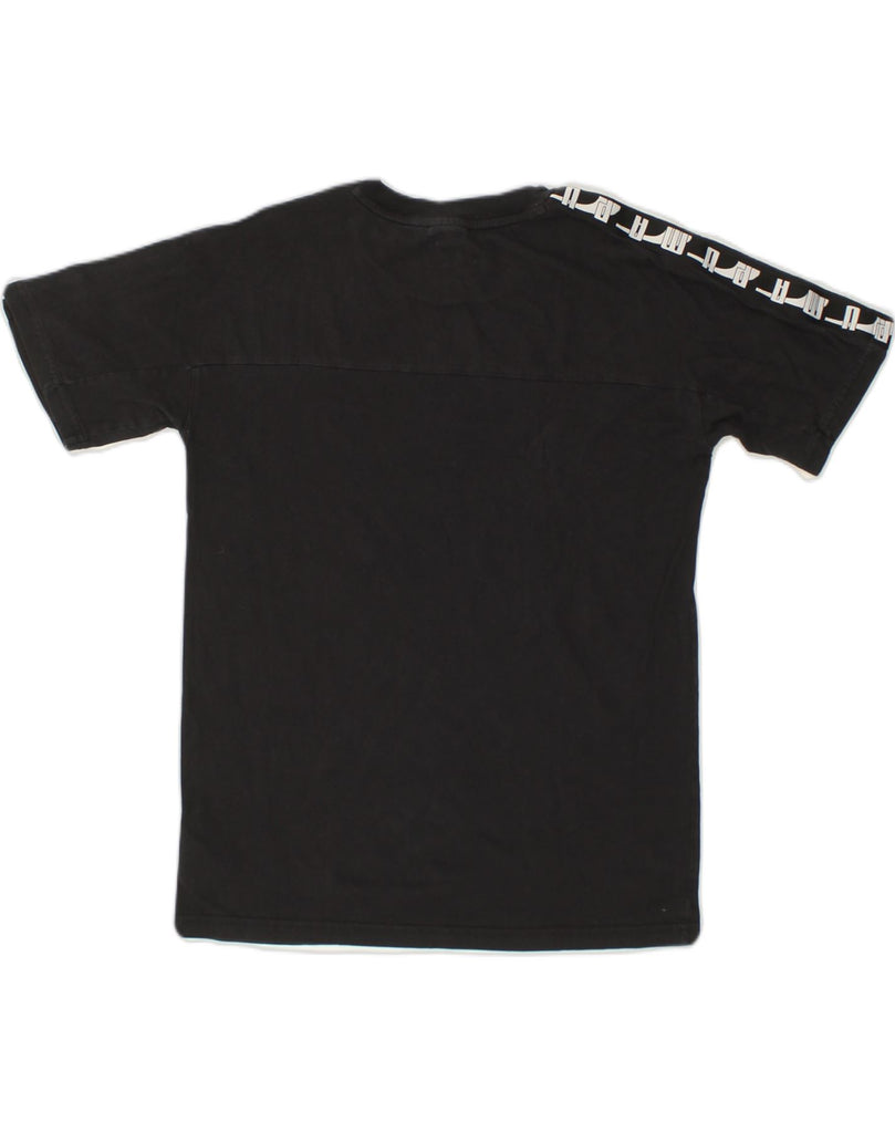 PUMA Mens T-Shirt Top Small Black Cotton | Vintage Puma | Thrift | Second-Hand Puma | Used Clothing | Messina Hembry 