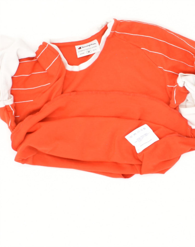 CHAMPION Girls Graphic Top Long Sleeve 7-8 Years Medium Orange Cotton | Vintage Champion | Thrift | Second-Hand Champion | Used Clothing | Messina Hembry 