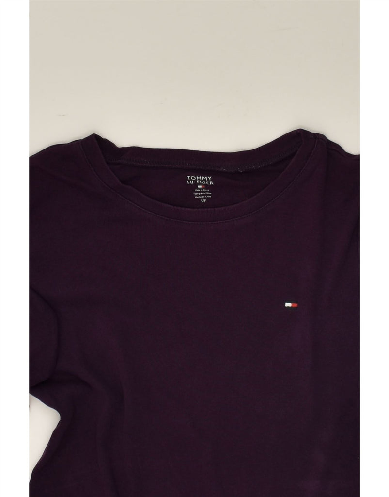 TOMMY HILFIGER Mens Top Long Sleeve Small Purple Cotton | Vintage Tommy Hilfiger | Thrift | Second-Hand Tommy Hilfiger | Used Clothing | Messina Hembry 