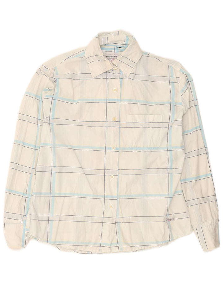 Murphy & Nye Womens Shirt UK 18 XL White Plaid