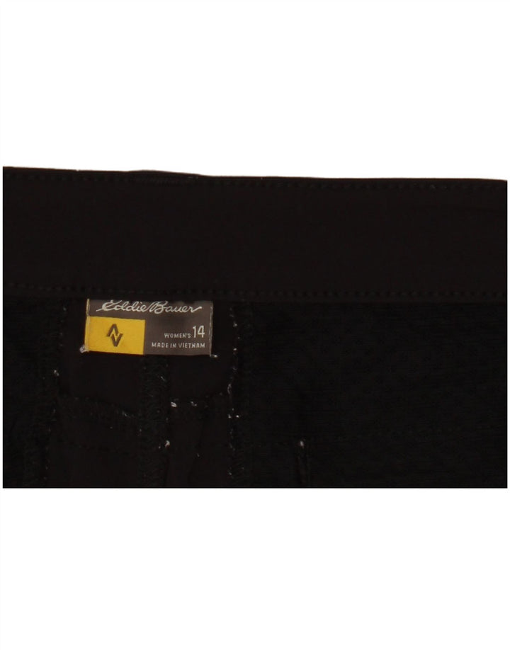 Eddie Bauer Womens Casual Shorts US 14 XL W36 Black