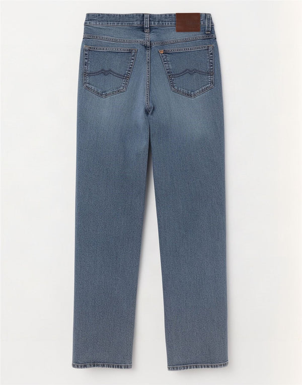 Mustang Mens Tramper Straight Jeans W33 L32 Blue Cotton