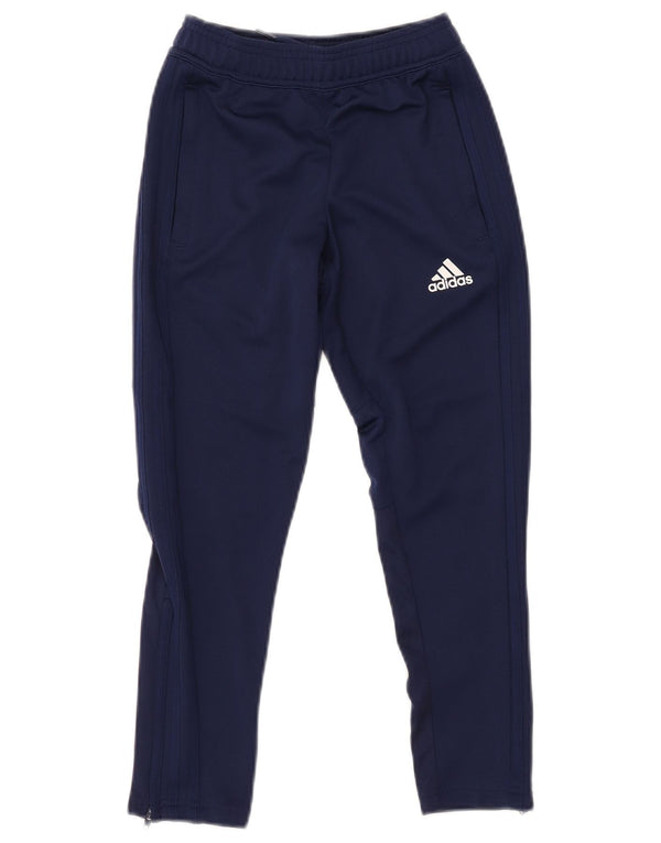 ADIDAS Boys Climacool Tracksuit Trousers 7-8 Years  Navy Blue Polyester