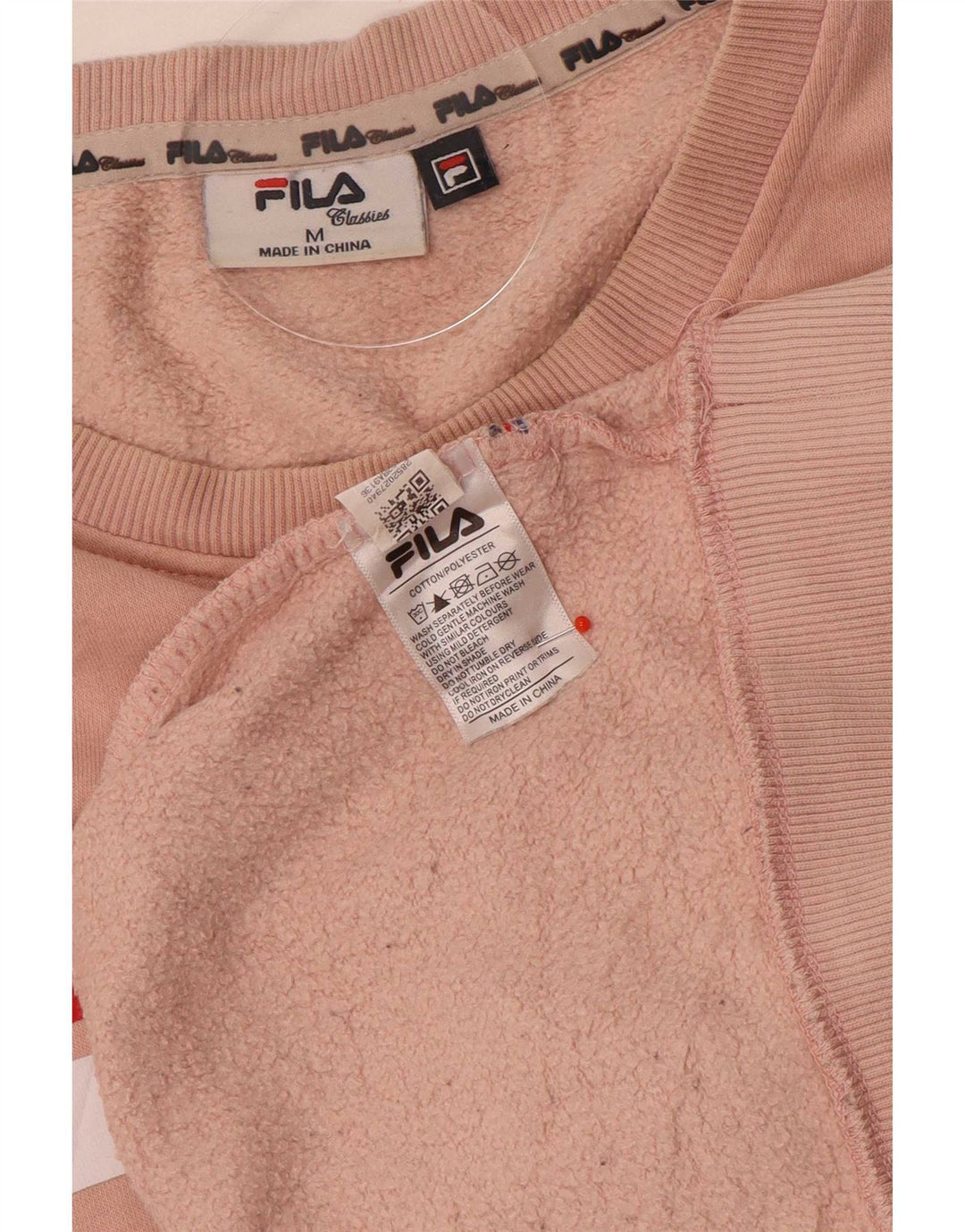 Fila Mens Graphic Sweatshirt Jumper Medium Pink Cotton