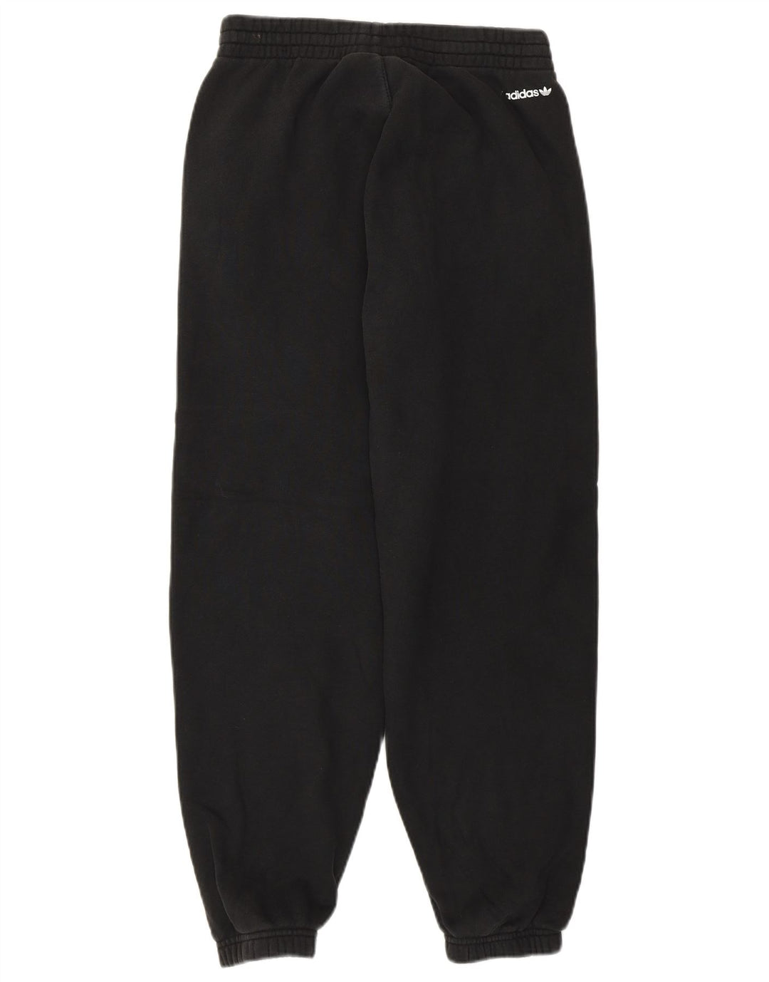 ADIDAS Womens Graphic Tracksuit Trousers Joggers UK 8 Small  Black Cotton