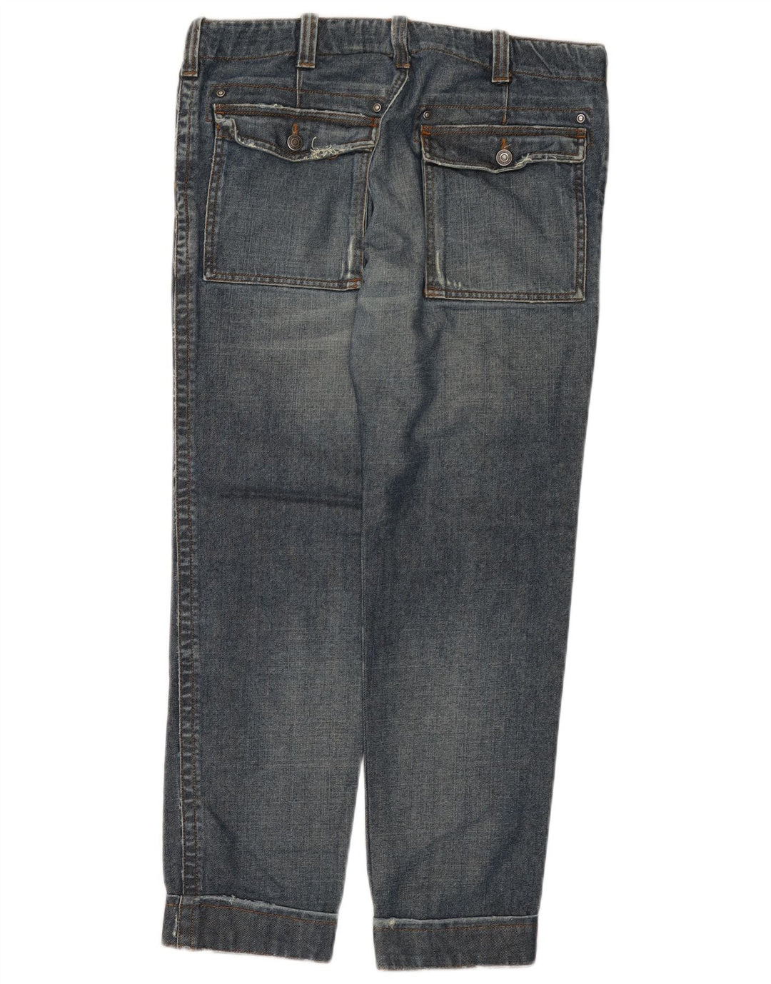 Calvin Klein Mens Straight Jeans W36 L29 Blue Tencel