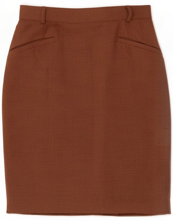 Aspesi Womens Pencil Skirt IT 44 Medium W27 Brown