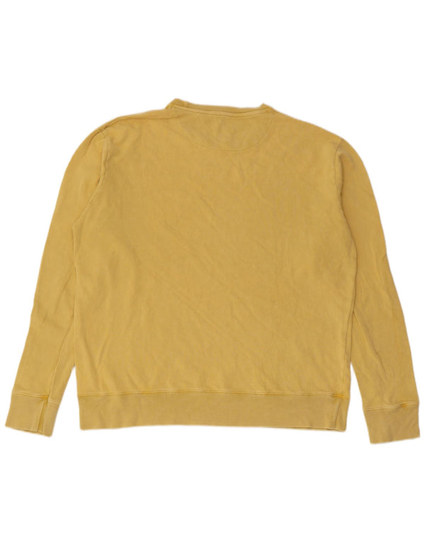 COS Mens Sweatshirt Jumper Medium Yellow Cotton