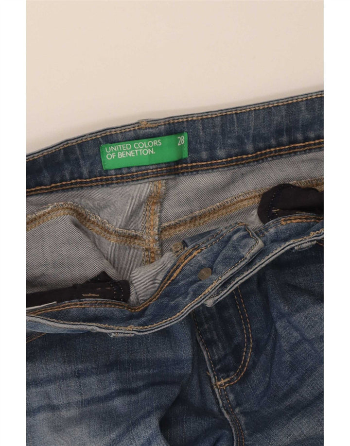 Benetton Womens Slim Jeans W28 L32 Blue