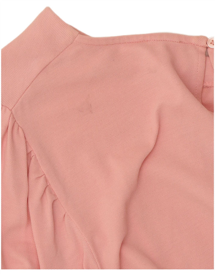 Sun68 Womens Blouse Top UK 14 Large Pink Cotton