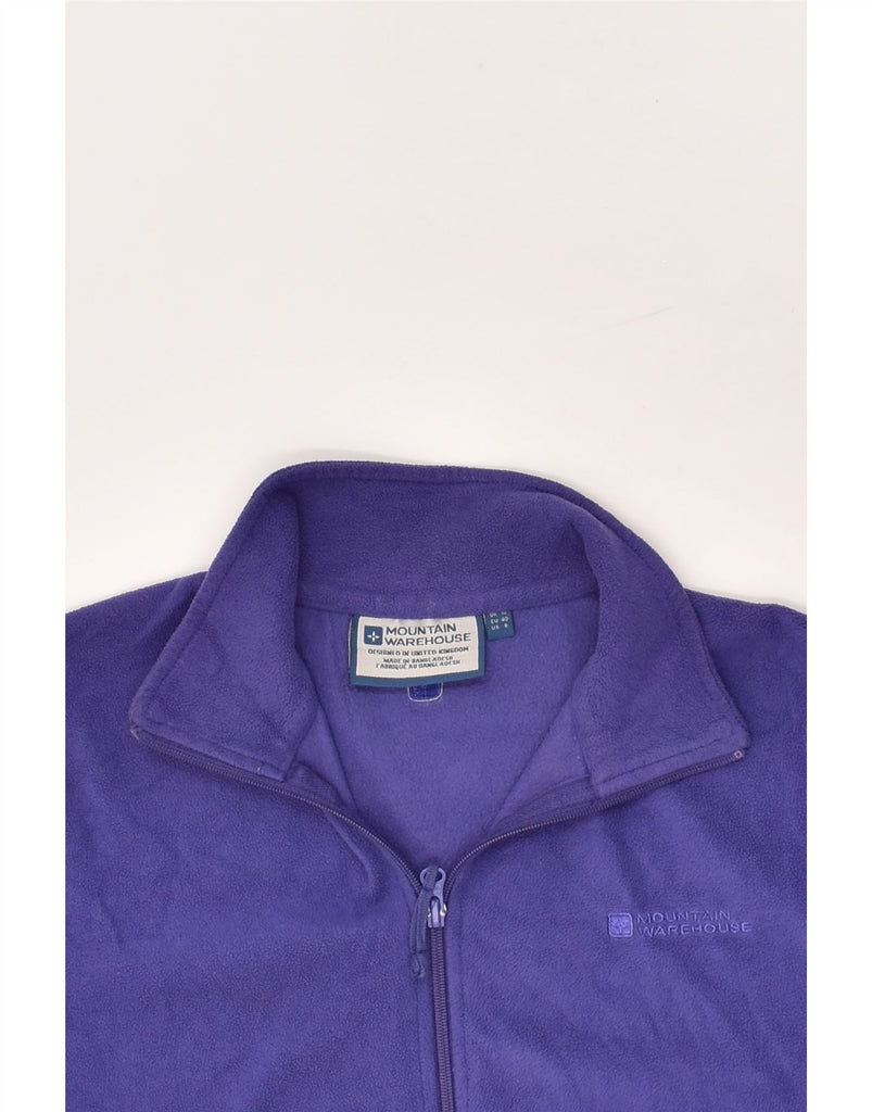 MOUNTAIN WAREHOUSE Womens Fleece Jacket UK 12 Medium Purple Polyester | Vintage Mountain Warehouse | Thrift | Second-Hand Mountain Warehouse | Used Clothing | Messina Hembry 