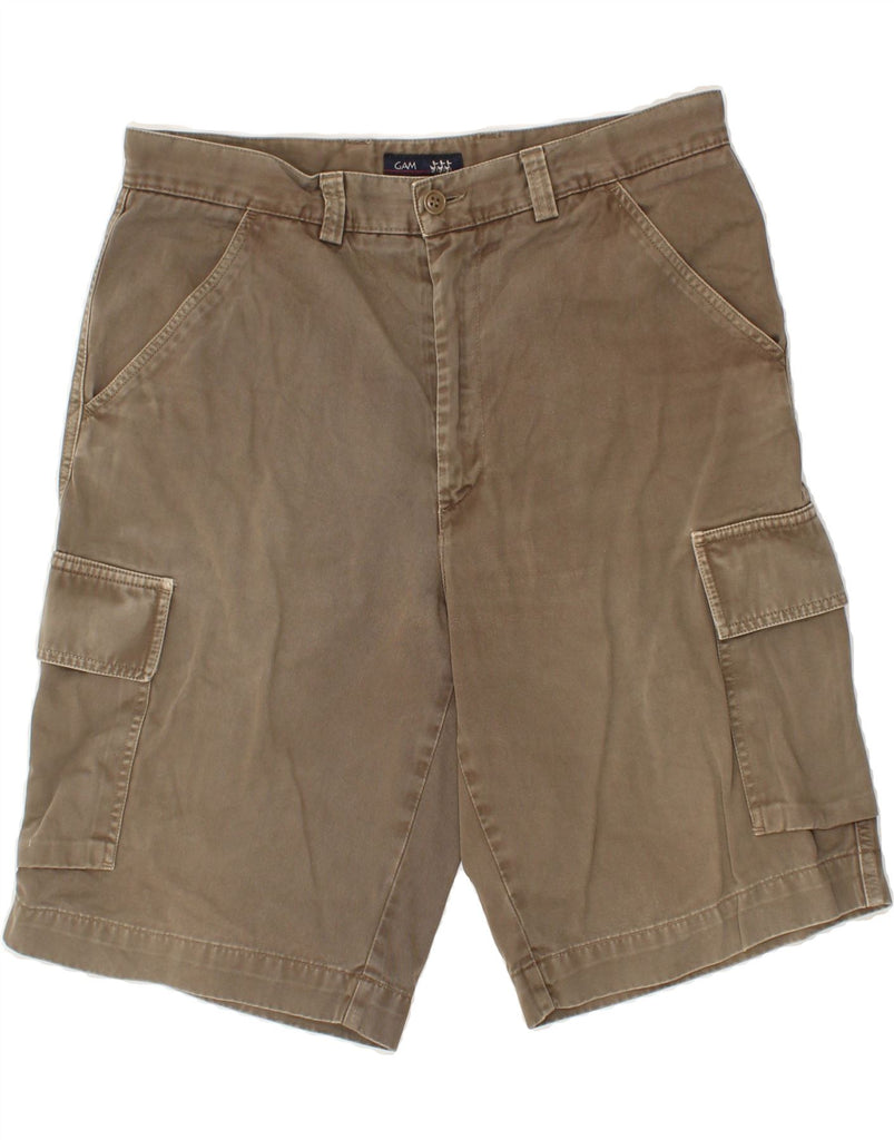 VINTAGE Mens Cargo Shorts IT 48 Medium W32  Brown Cotton Vintage Vintage and Second-Hand Vintage from Messina Hembry 