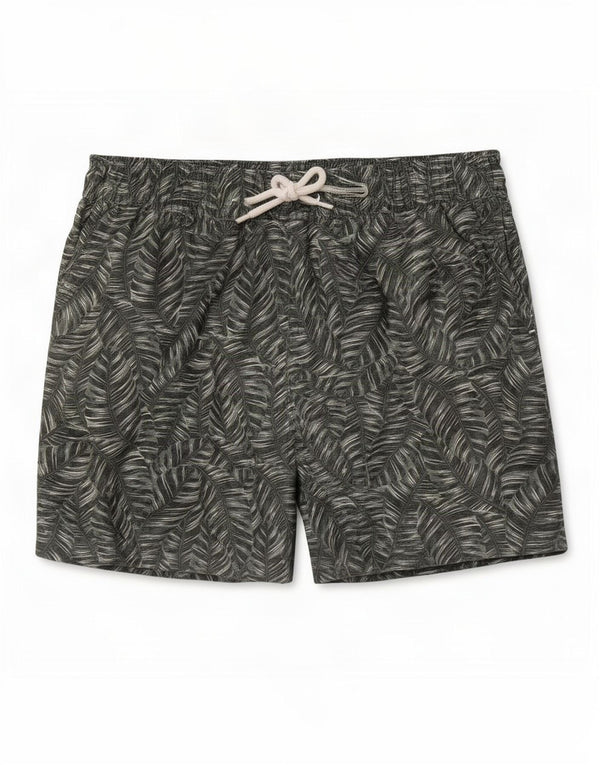 Reiss Mens Swimming Shorts Small Green Floral Polyester