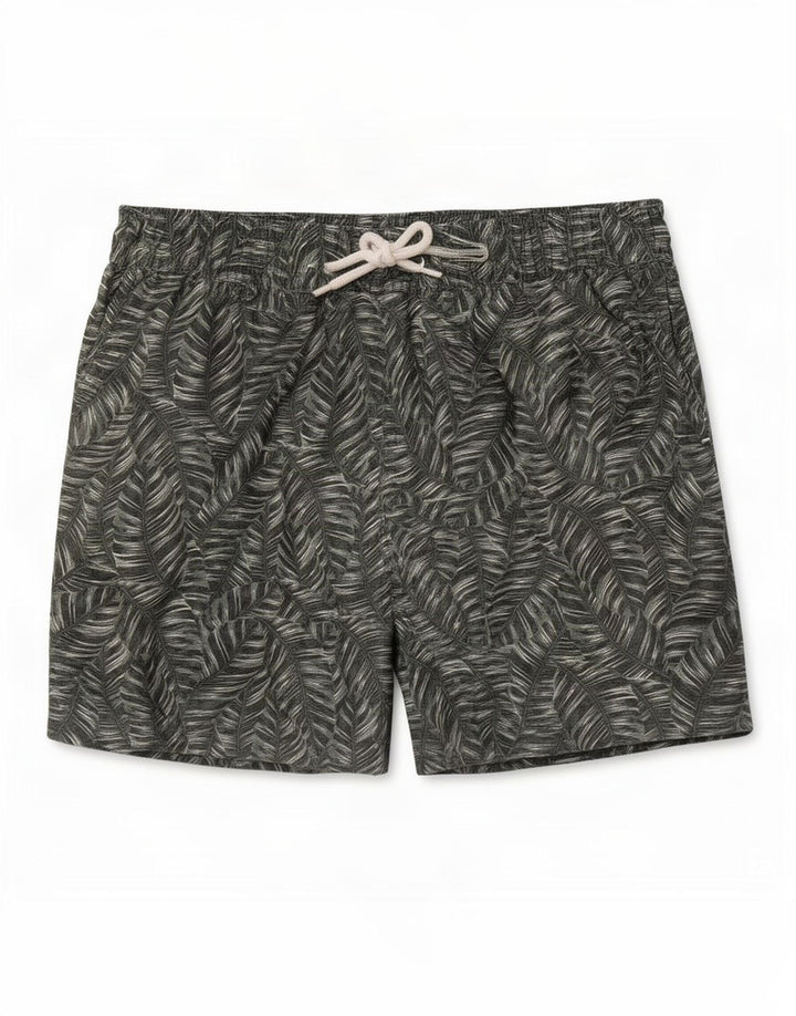 Reiss Mens Swimming Shorts Small Green Floral Polyester
