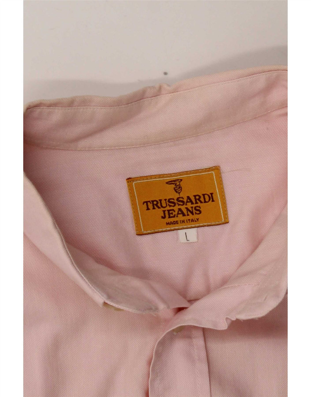 Trussardi Jeans Mens Shirt Large Pink