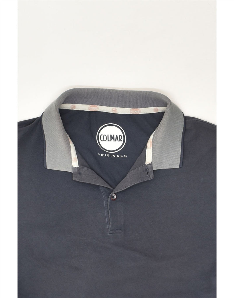 COLMAR Mens Polo Shirt XL Navy Blue Cotton | Vintage Colmar | Thrift | Second-Hand Colmar | Used Clothing | Messina Hembry 