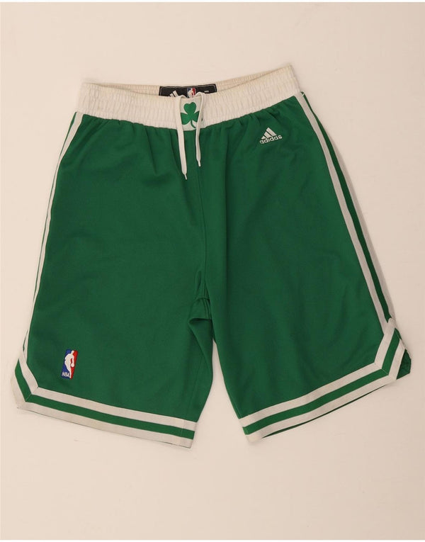 Adidas Mens Boston Celtics Sport Shorts Small  Green Colourblock Polyester