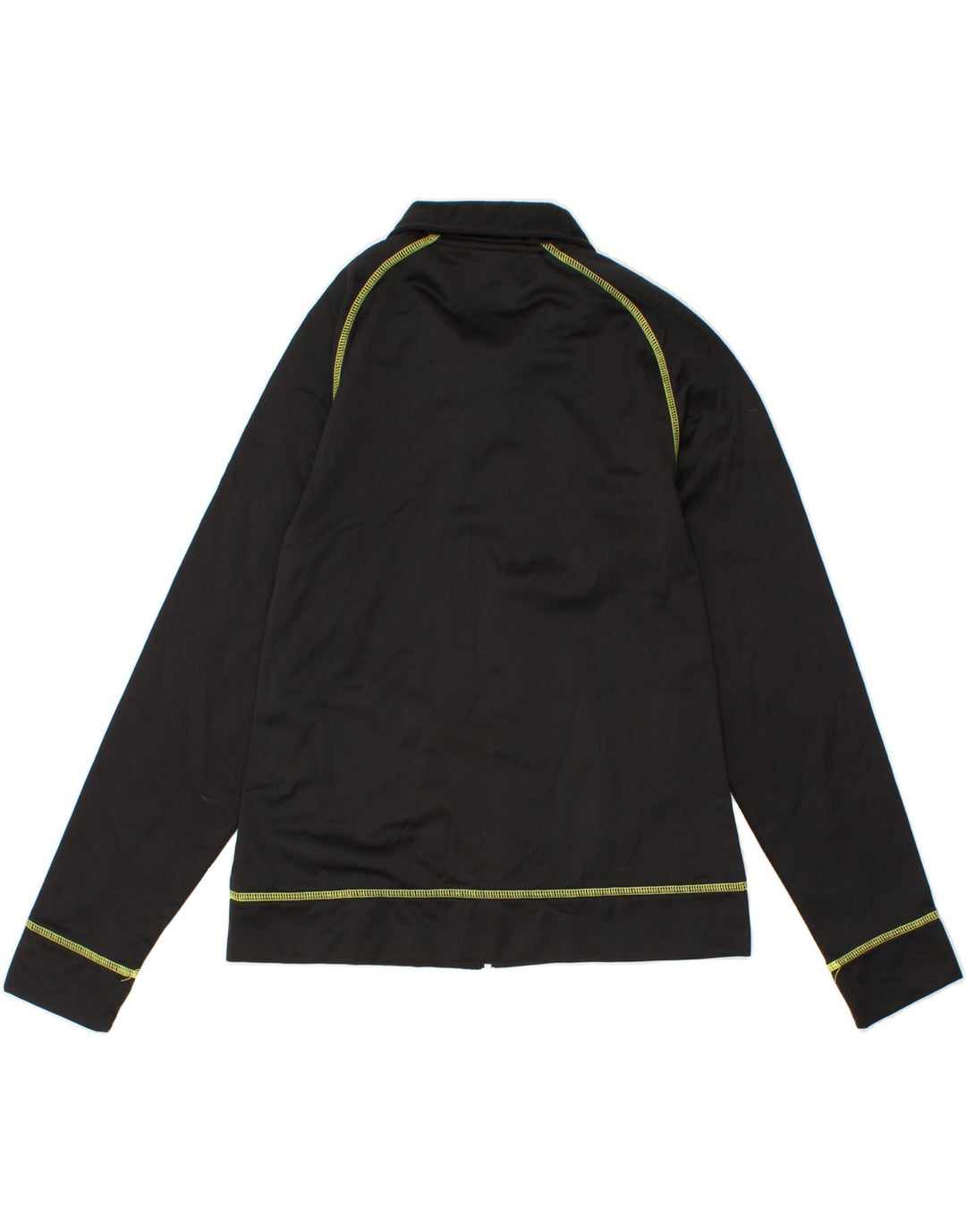ASICS Womens Tracksuit Top Jacket UK 12 Medium Black Polyester Vintage Asics and Second-Hand Asics from Messina Hembry 