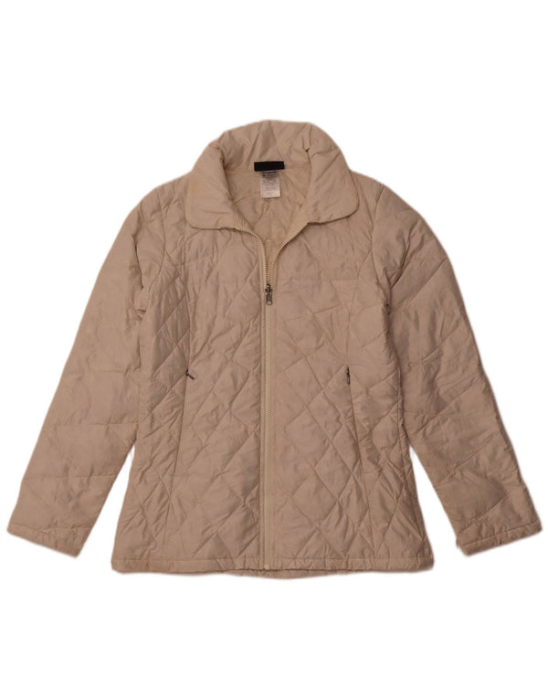 PATAGONIA Womens Quilted Padded Jacket UK 10 Small Off White Polyester