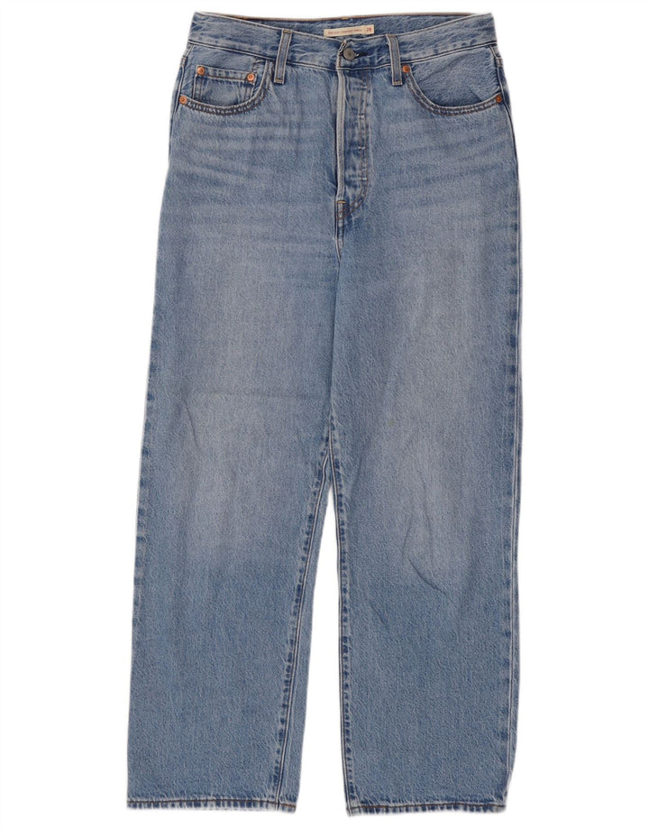 Levi's Womens Ribcage Straight Jeans W28 L27 Blue Cotton