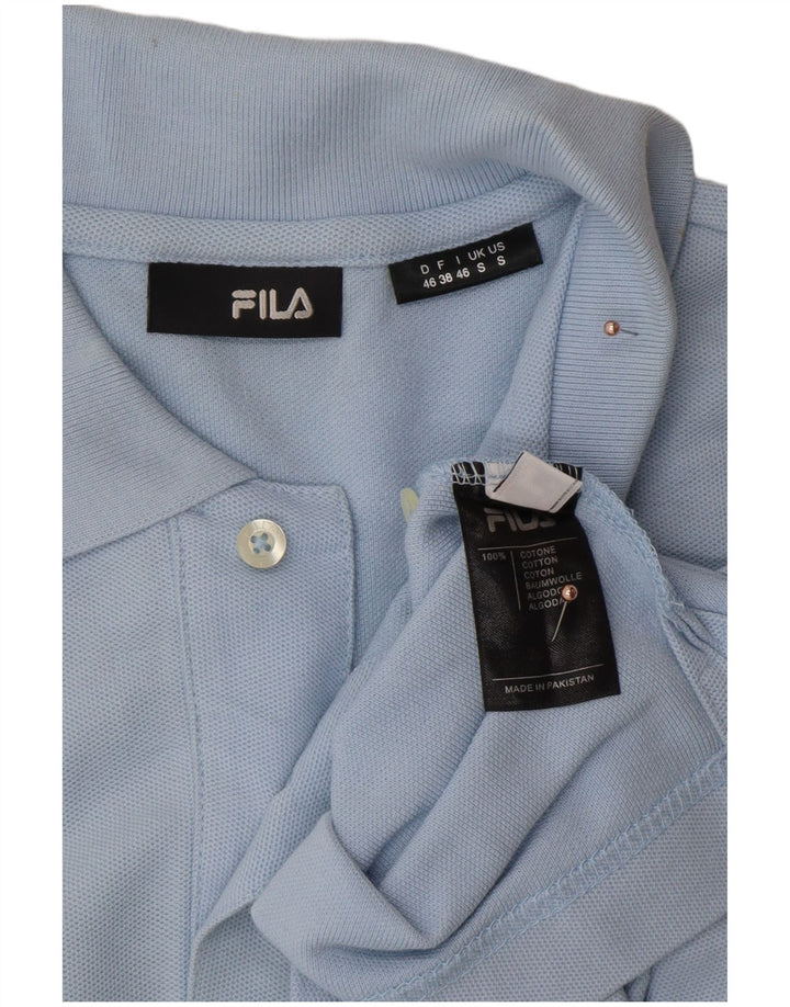 FILA Mens Polo Shirt Small Blue Cotton