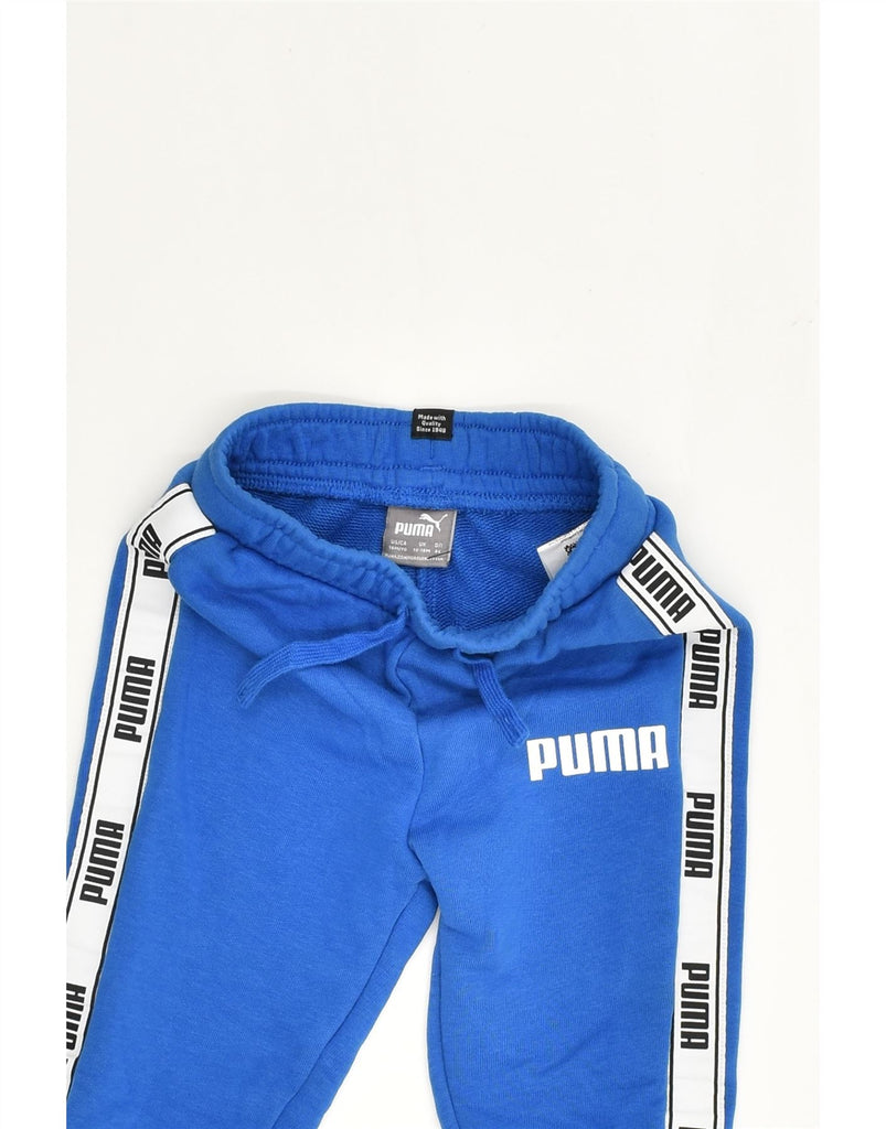 PUMA Baby Boys Joggers Tracksuit Trousers 12-18 Months Blue Cotton | Vintage Puma | Thrift | Second-Hand Puma | Used Clothing | Messina Hembry 