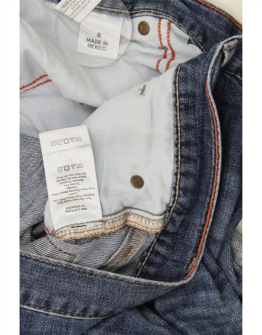 EDDIE BAUER Womens Boyfriend Denim Shorts US 8 Medium W34 Blue Cotton Vintage Eddie Bauer and Second-Hand Eddie Bauer from Messina Hembry 