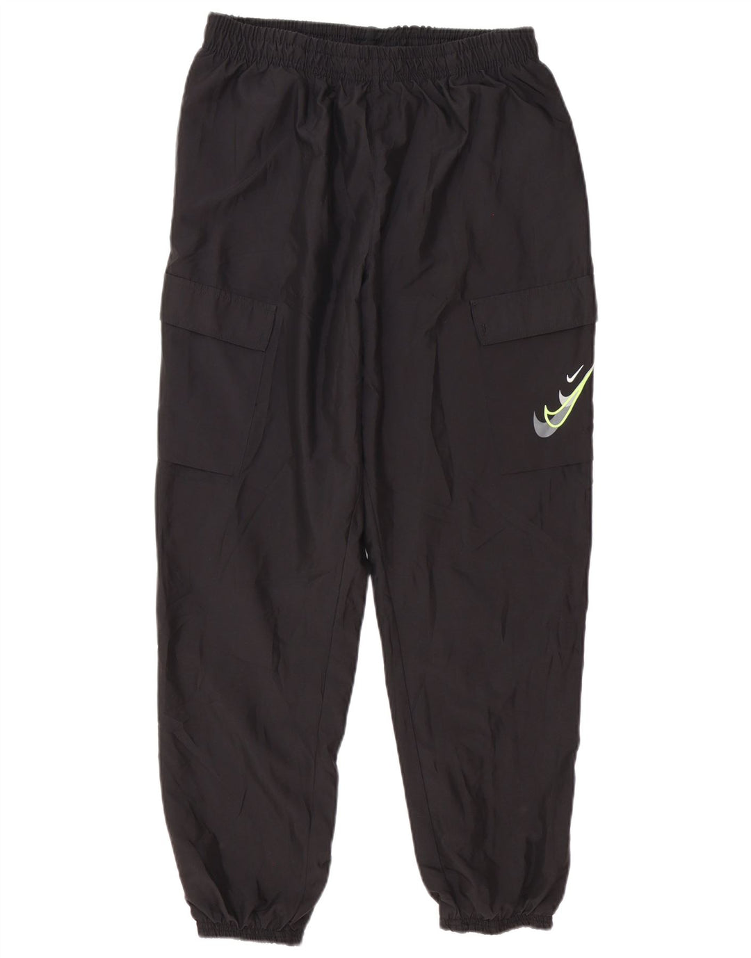 Nike Mens Graphic Tracksuit Trousers Joggers Large Black Polyester