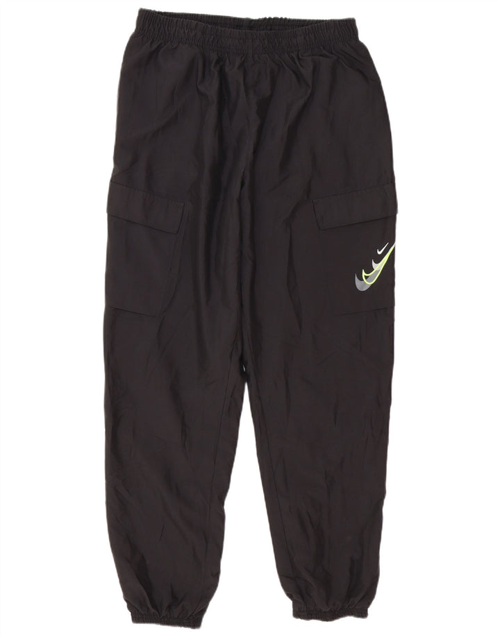 Nike Mens Graphic Tracksuit Trousers Joggers Large Black Polyester